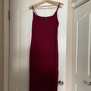 Shein Red Solid Cami Bodycon dress